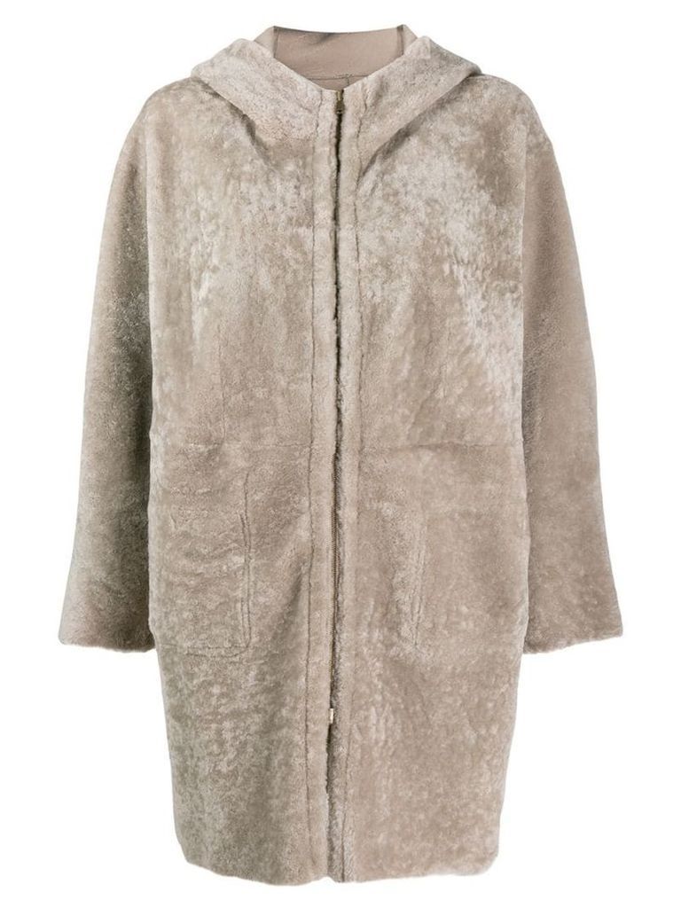 Salvatore Santoro hooded coat - Grey
