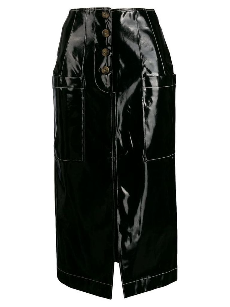 Rejina Pyo coated shell skirt - Black