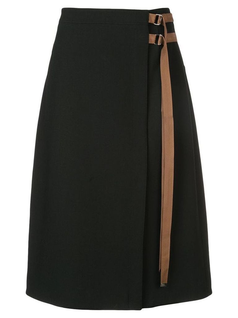 Tibi Anson belted skirt - Black