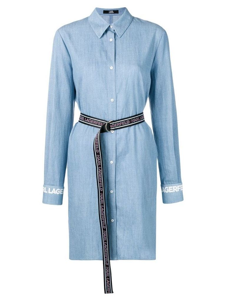 Karl Lagerfeld mini shirt dress - Blue