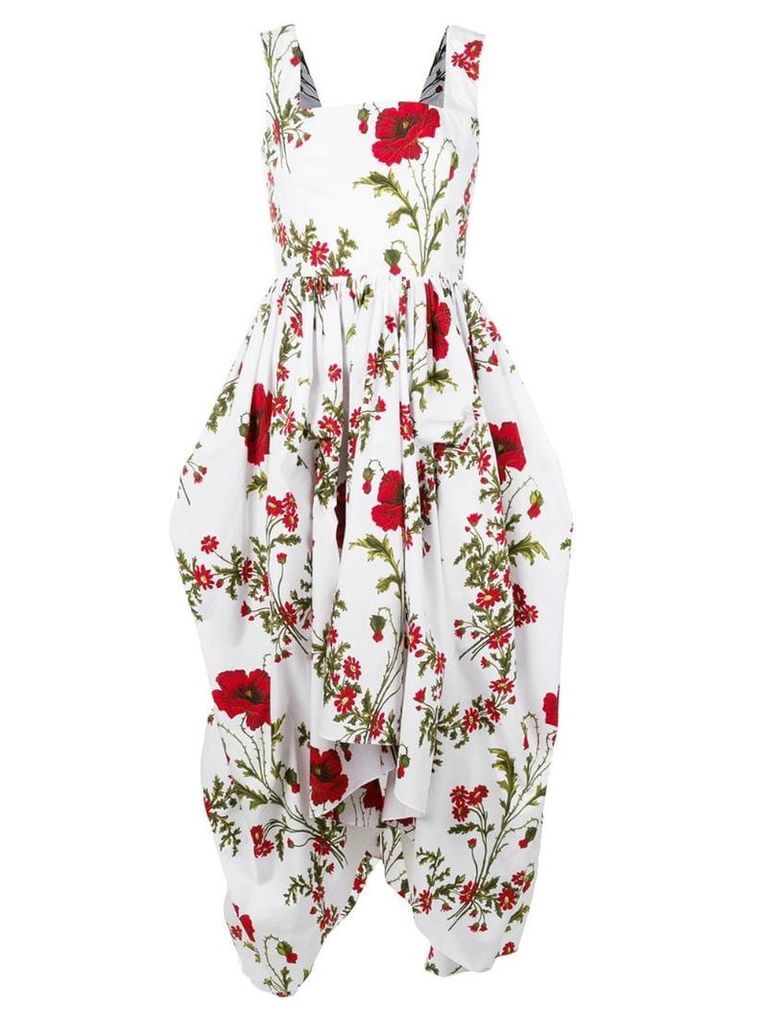 Alexander McQueen poppyfield poplin dress - White