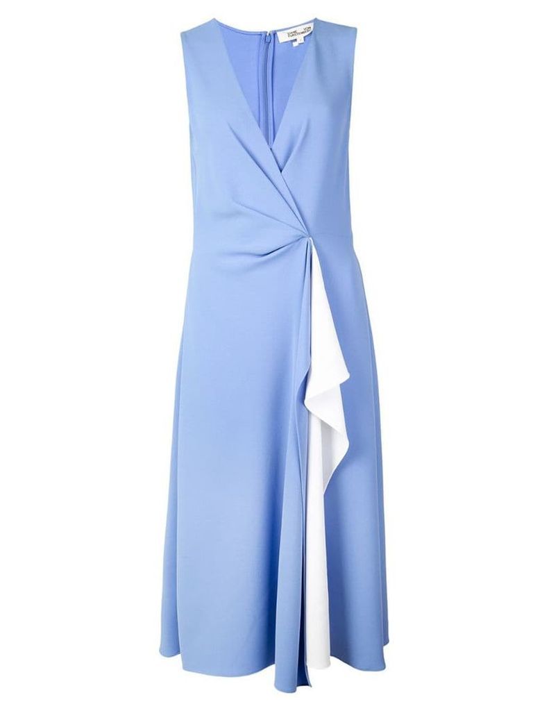 Diane von Furstenberg asymmetric midi dress - Blue
