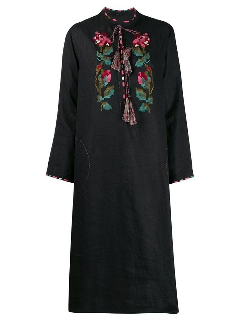 Vita Kin floral embroidered chest dress - Black