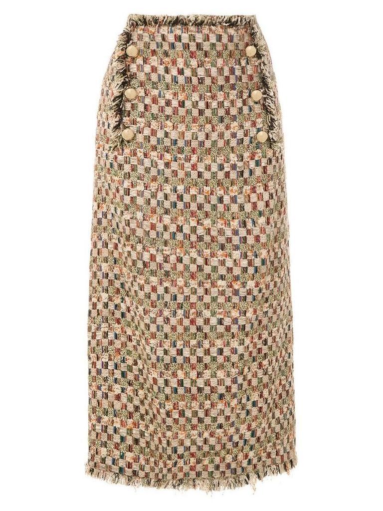 Nk frayed mid skirt - Multicolour