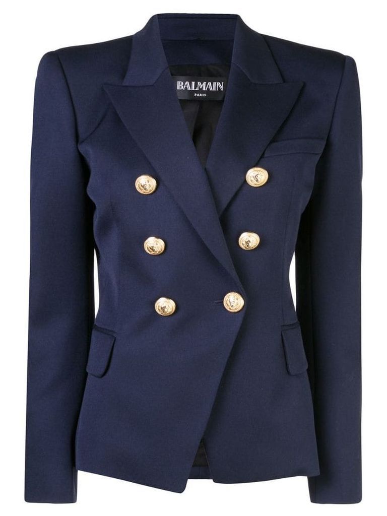 Balmain classic fitted blazer - Blue