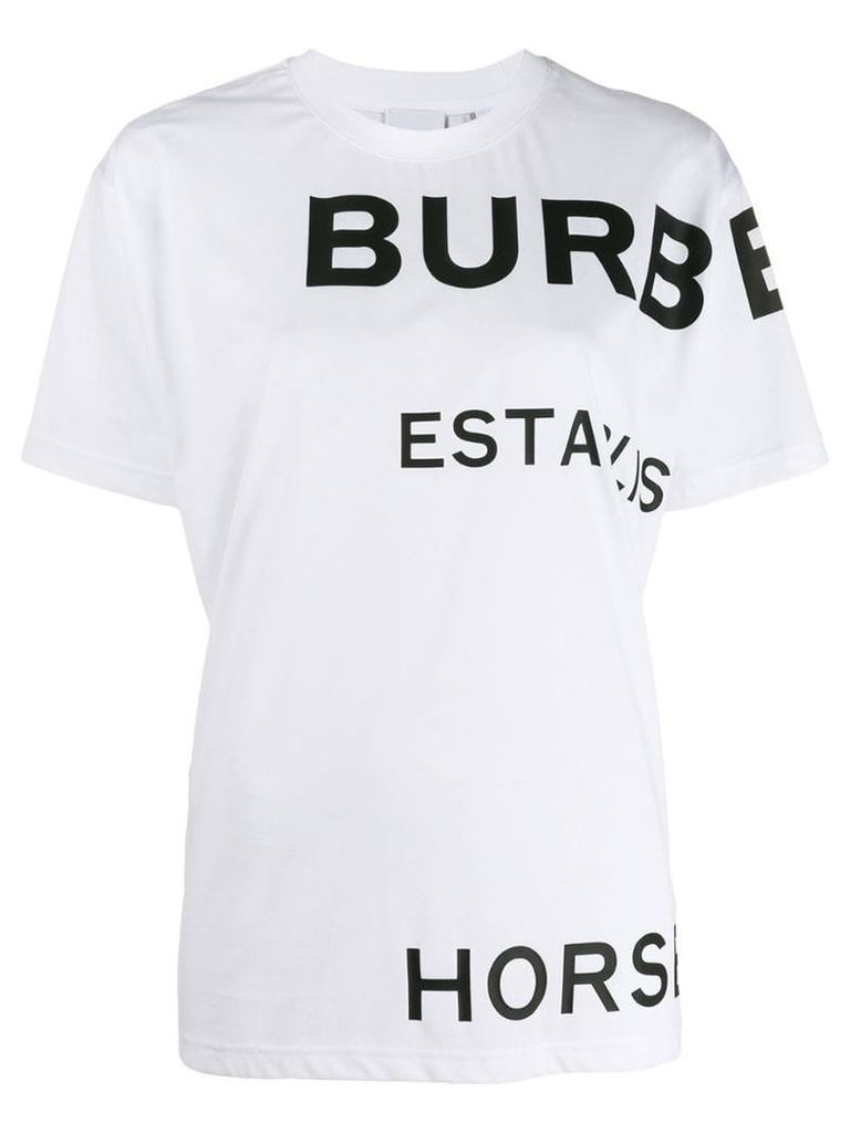 Burberry Horseferry print oversized T-shirt - White