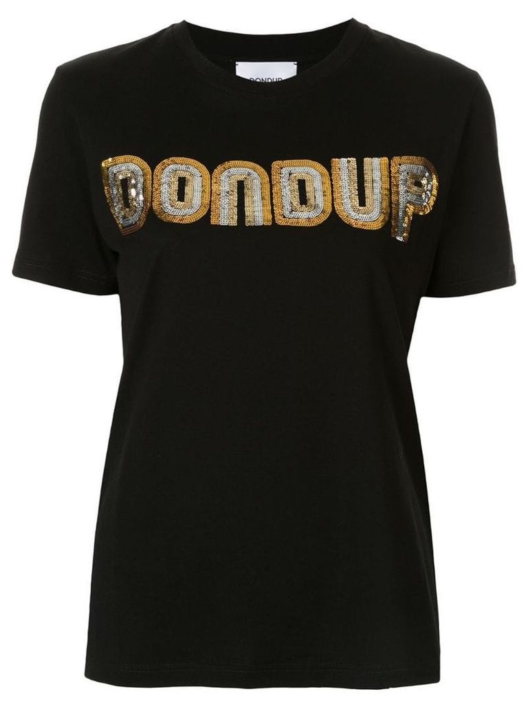 Dondup sequin logo T-shirt - Black