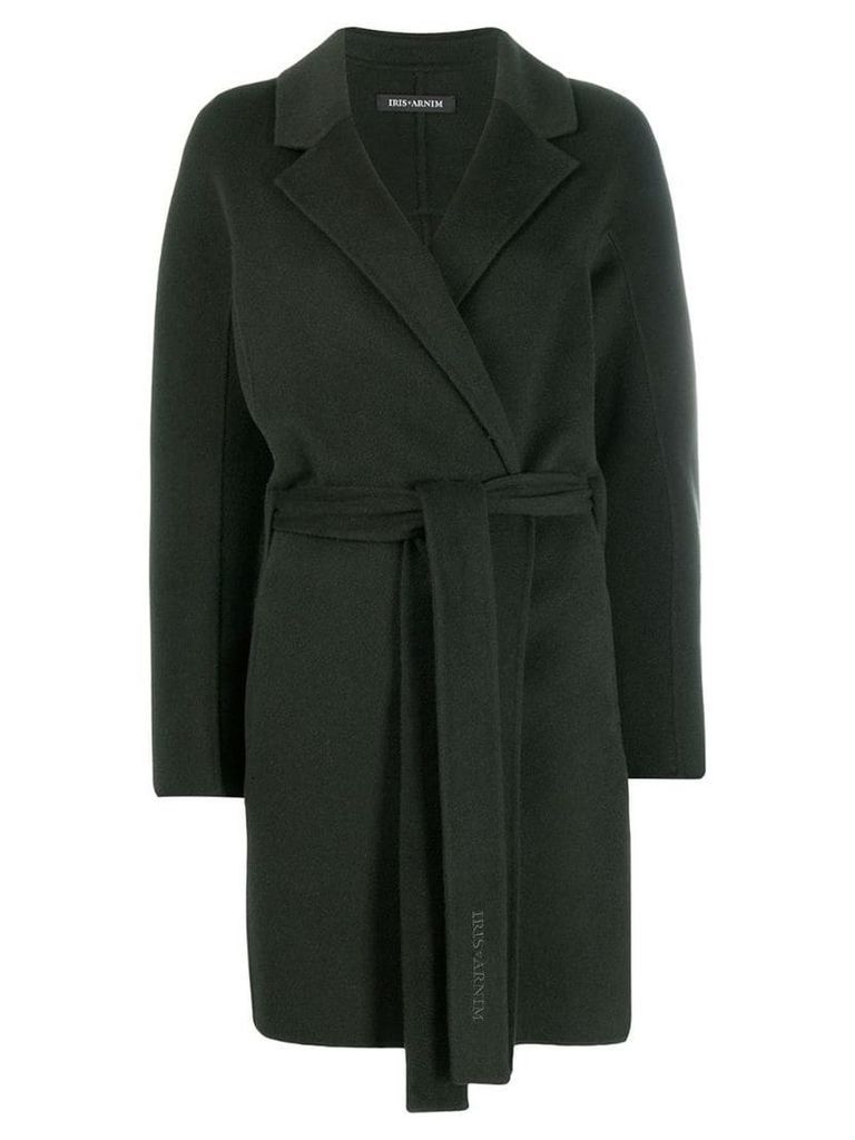 Iris Von Arnim belted wrap coat - Green