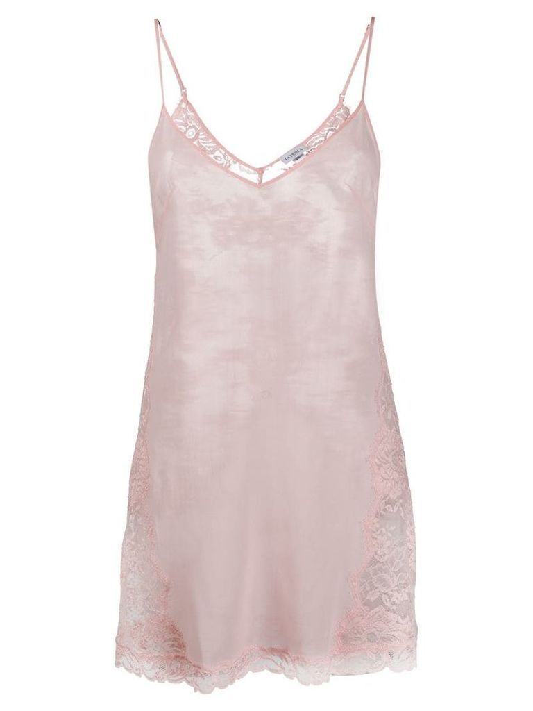 La Perla lace night slip dress - Pink
