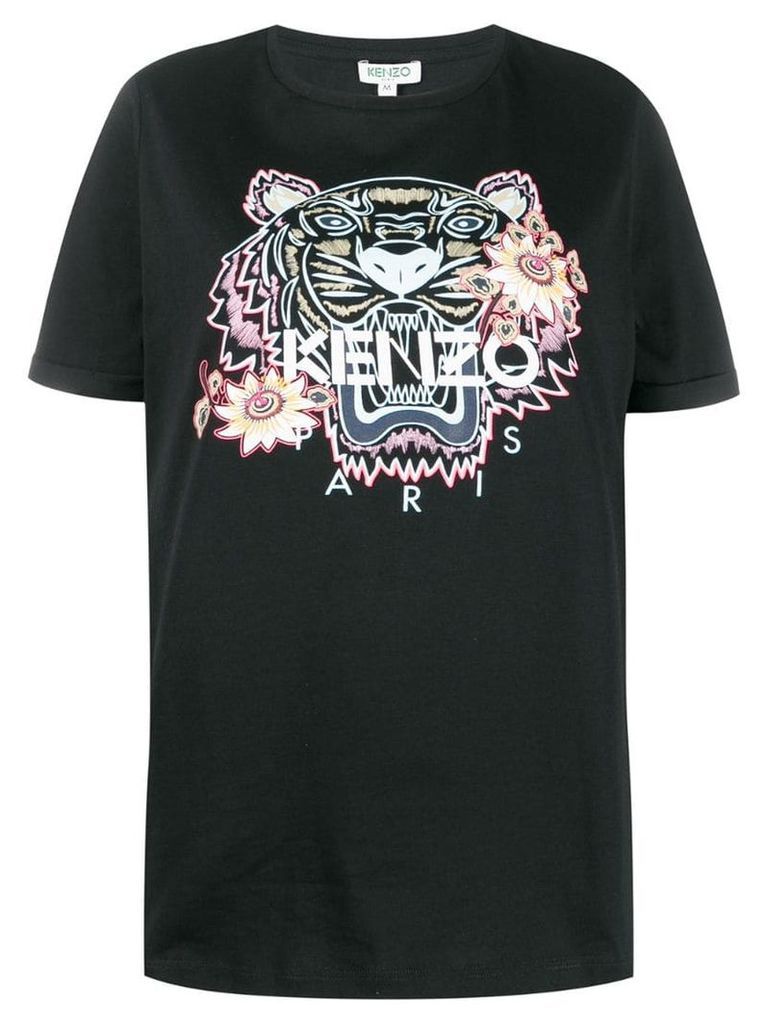 Kenzo tiger printed T-shirt - Black