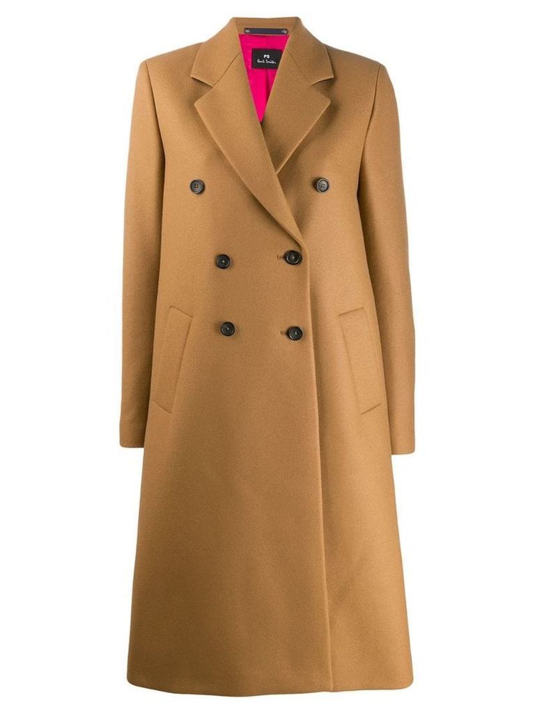 PS Paul Smith double-breasted coat - Neutrals