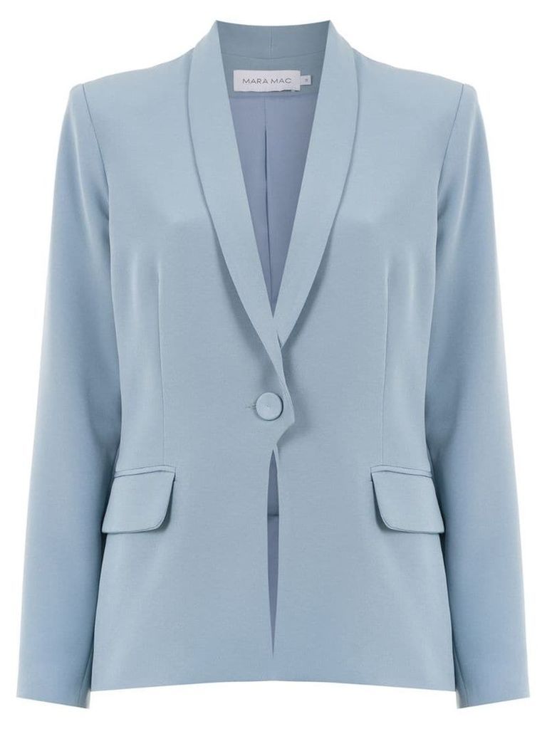 Mara Mac curved front blazer - Blue