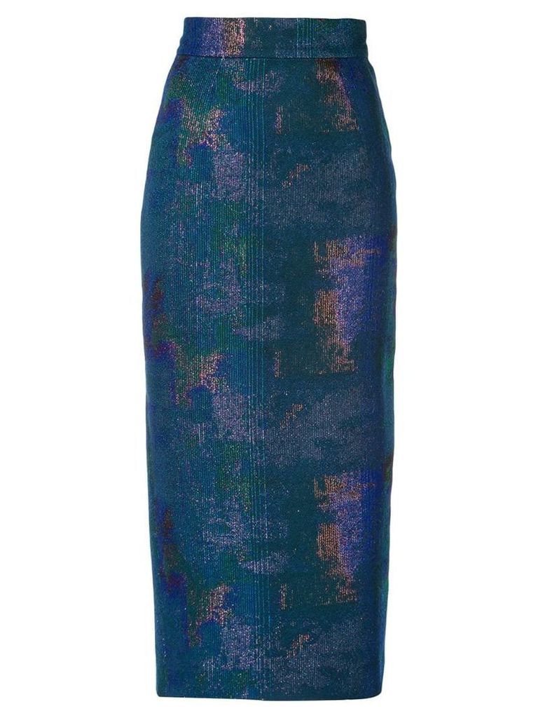 Rubin Singer gradient pencil skirt - Blue