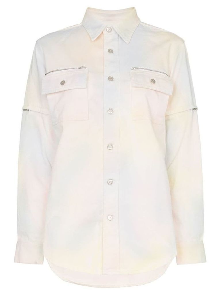 Ganni Hopewell tie-dye denim shirt - 981 Rainbow
