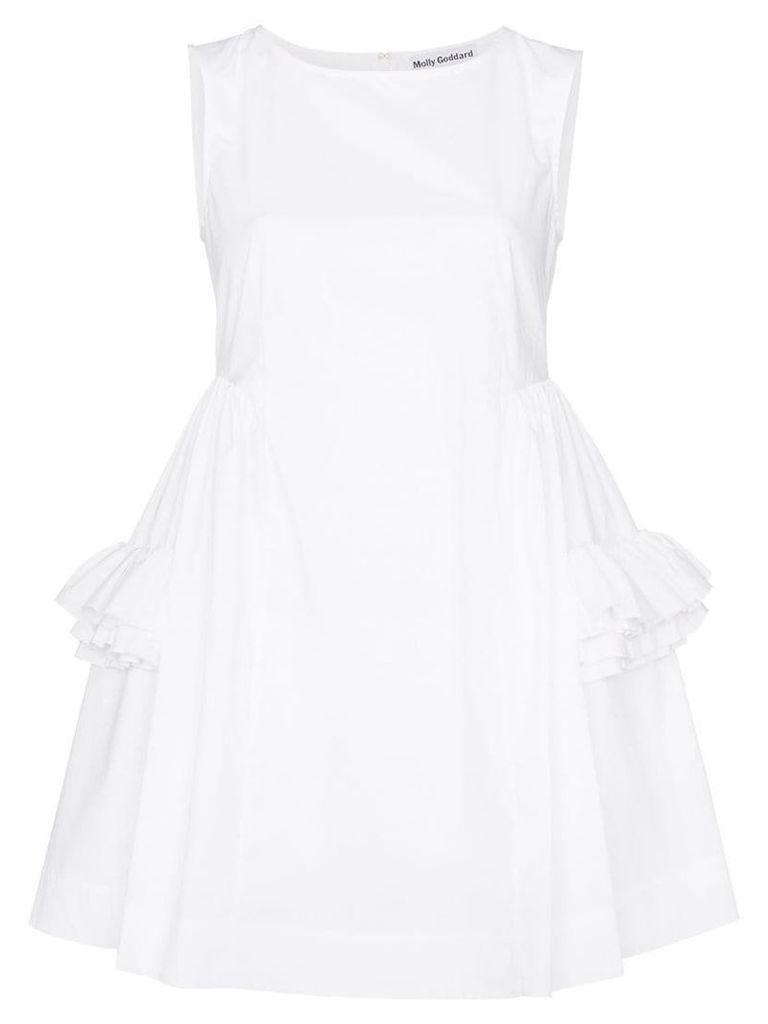 Molly Goddard Izzy ruffled mini-dress - White