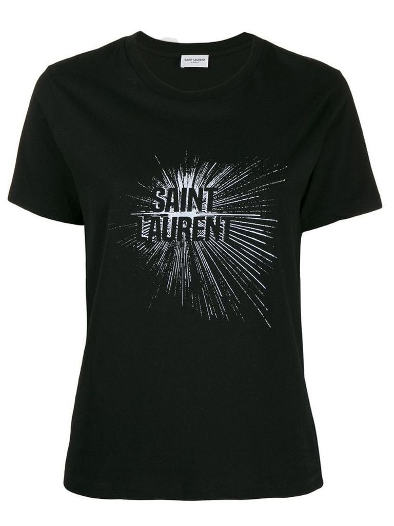 Saint Laurent graphic logo T-shirt - Black