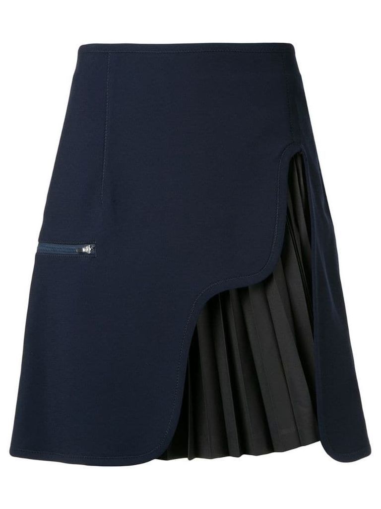 Toga pleated panel skirt - Blue