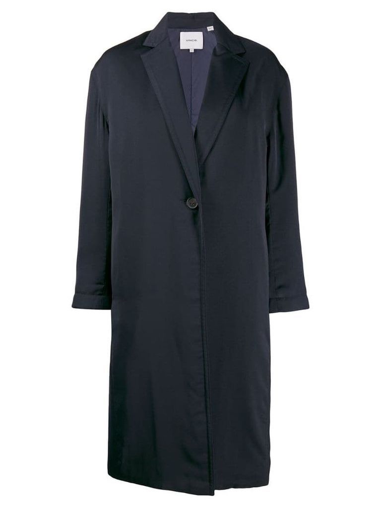 Vince loose-fit single-breasted coat - Blue