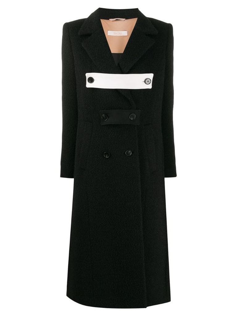 Ssheena double breasted coat - Black