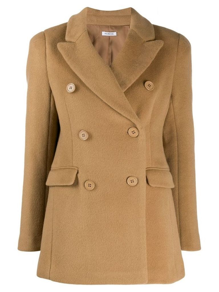P.A.R.O.S.H. double breasted coat - Neutrals