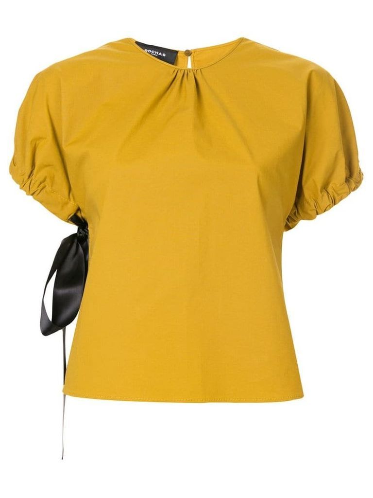 Rochas gathered blouse - Yellow