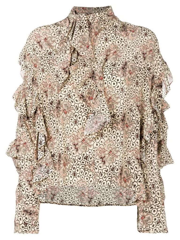 Isabel Marant ruffled blouse - Neutrals