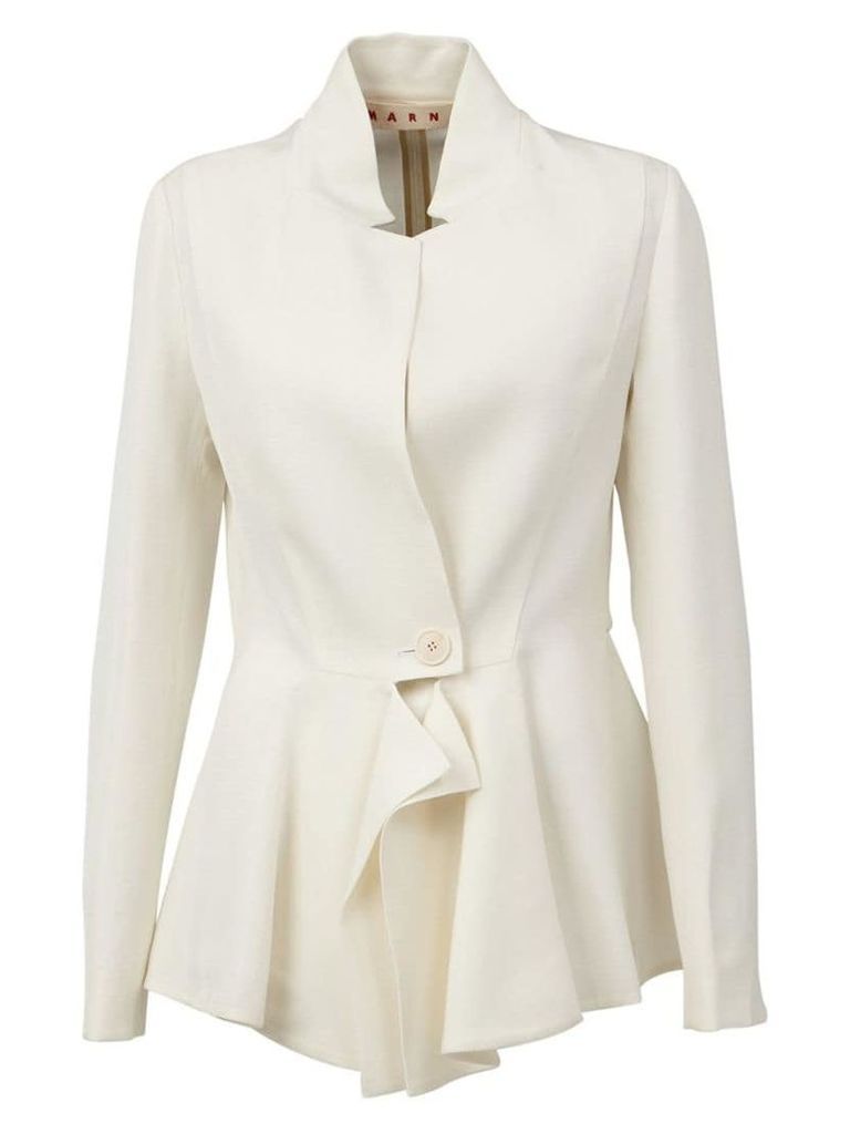 Marni asymmetric blazer - White