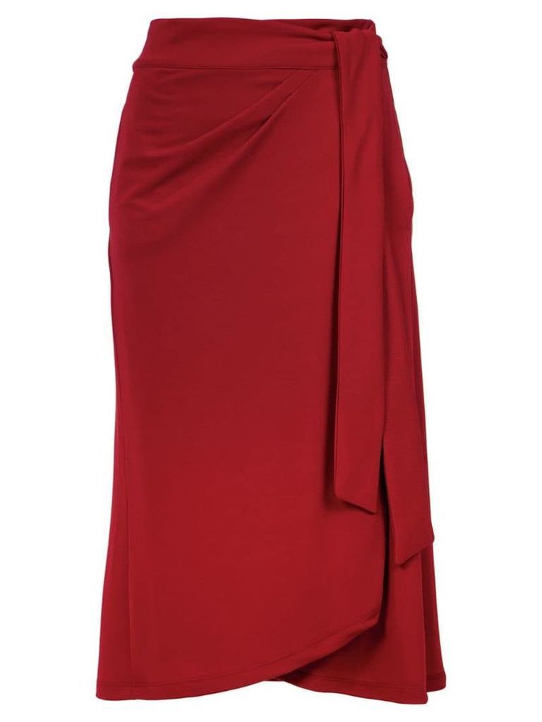 Lilly Sarti tie fastening skirt - Red
