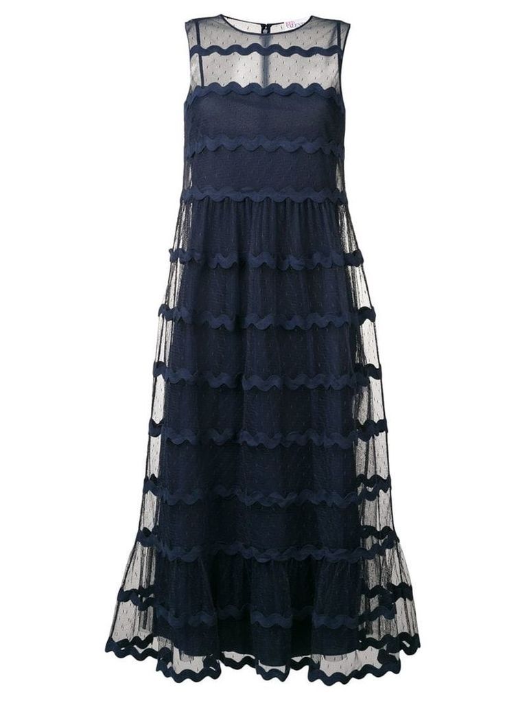 Red Valentino dotted tulle dress - Blue
