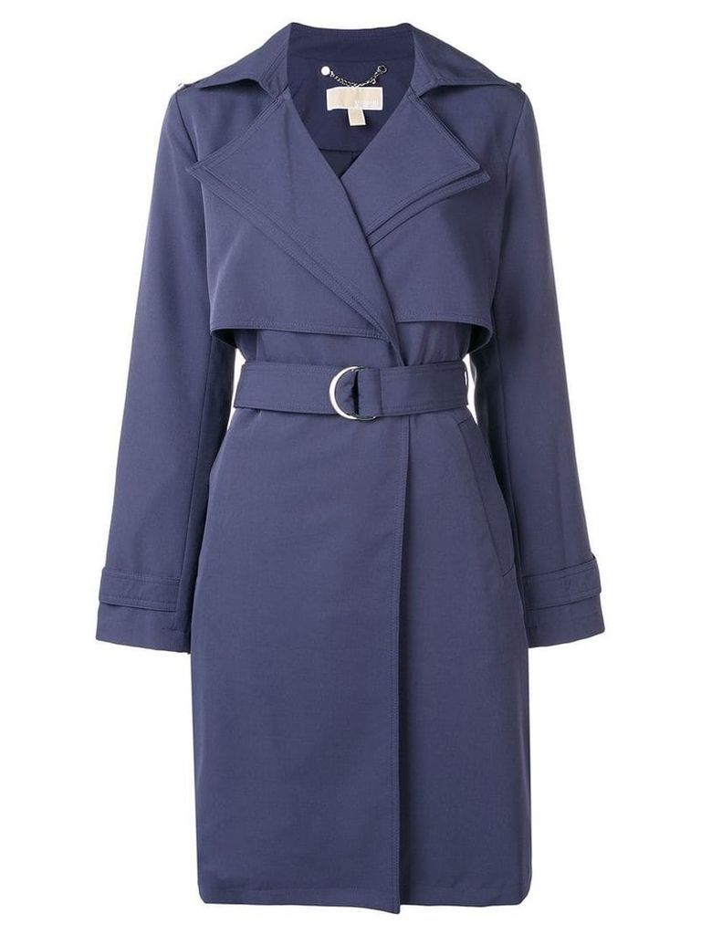 Michael Michael Kors belted trench coat - Blue