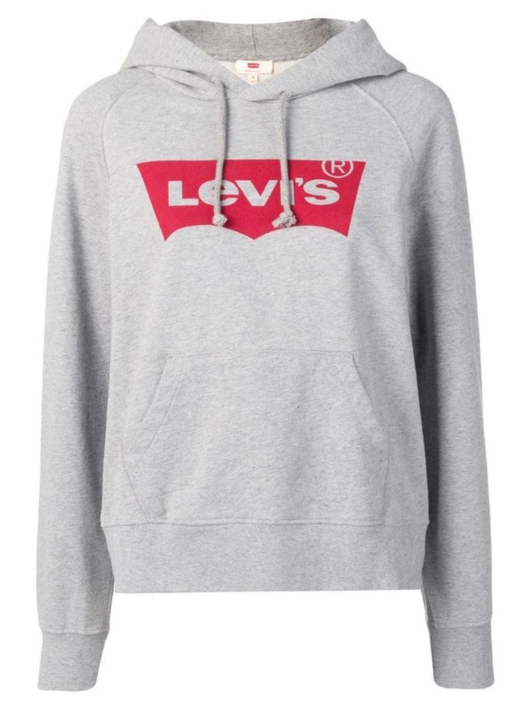 Levi's logo print hoodie - Grey