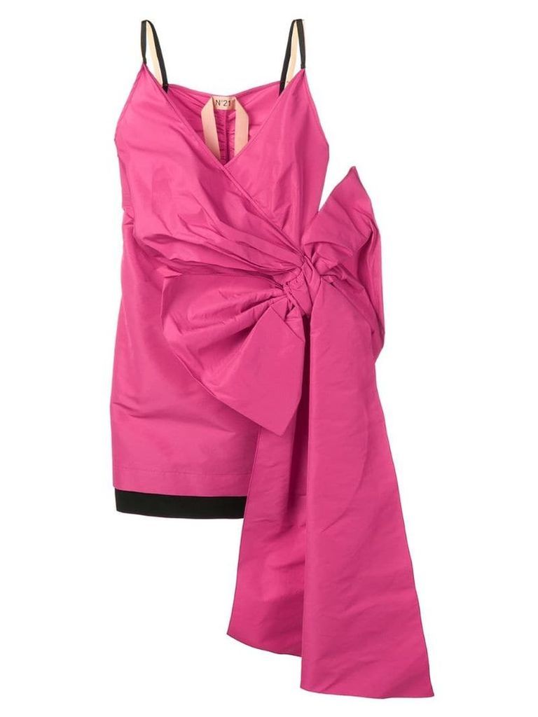 Nº21 bow detail mini dress - Pink