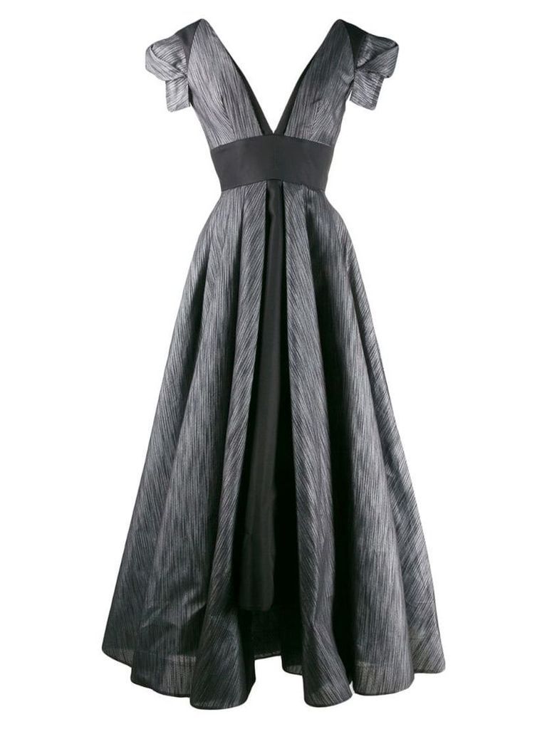 Avaro Figlio metallic sheen maxi dress - Black