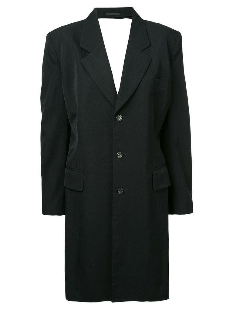 Comme Des Garçons Pre-Owned backless tailored coat - Black