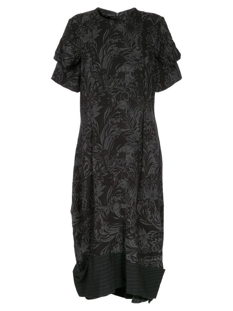 Comme Des Garçons Pre-Owned floral jacquard dress - Black