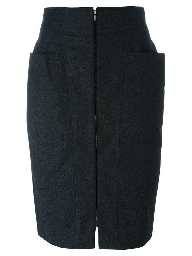 Gianfranco Ferré Pre-Owned zipped skirt - Grey