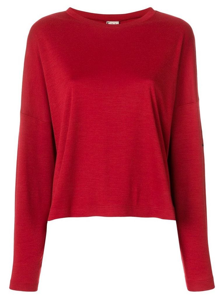 Krizia Pre-Owned loose fit jumper - Red