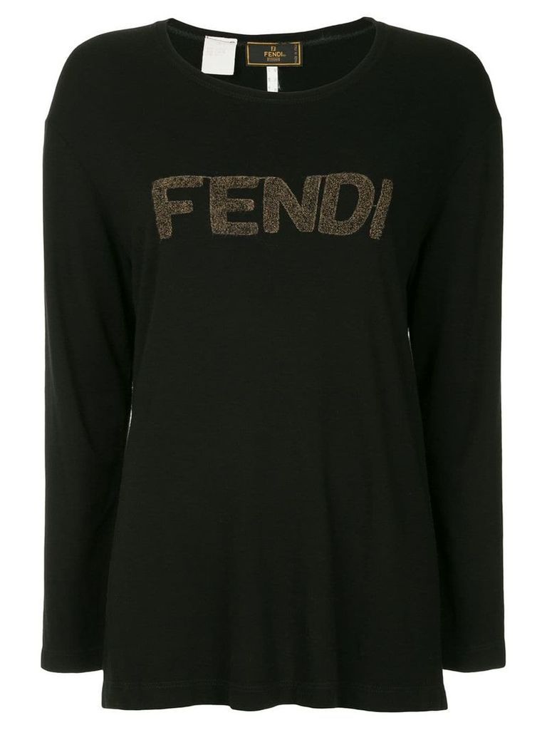 Fendi Pre-Owned long sleeve top - Black