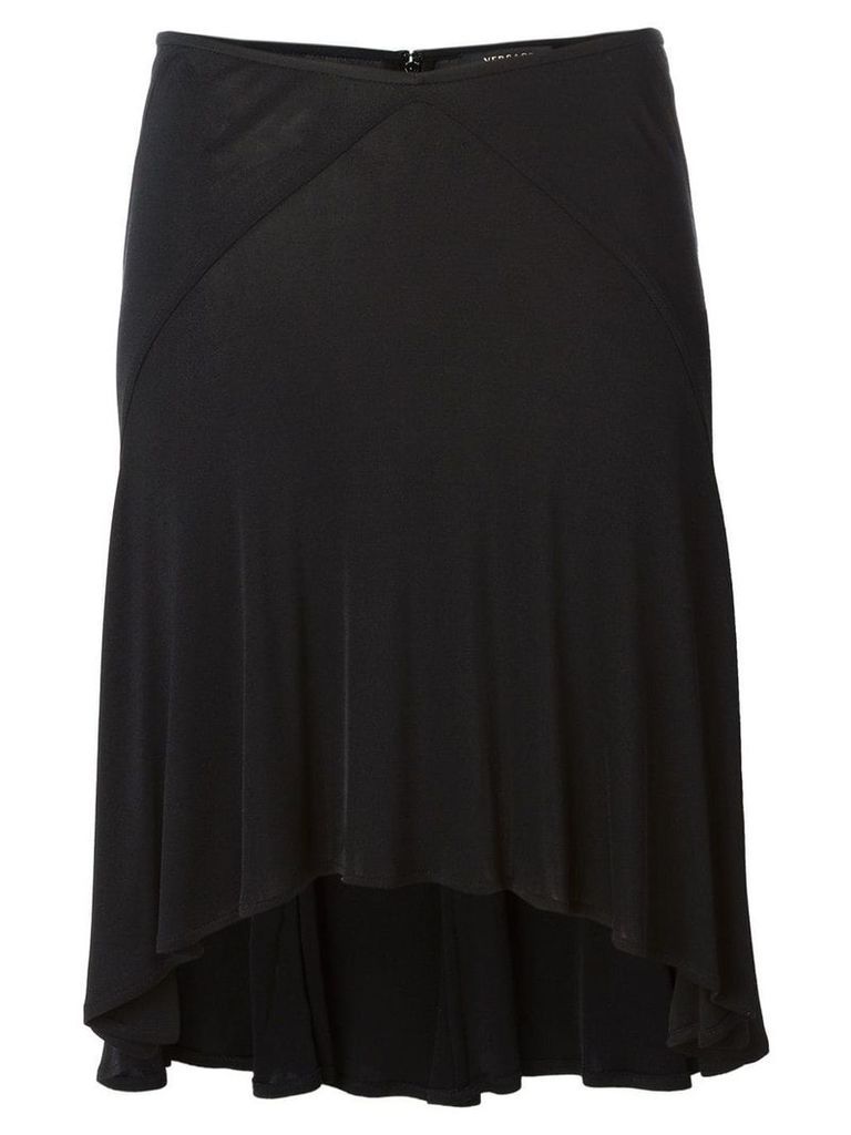 Versace Pre-Owned fluid flared skirt - Black