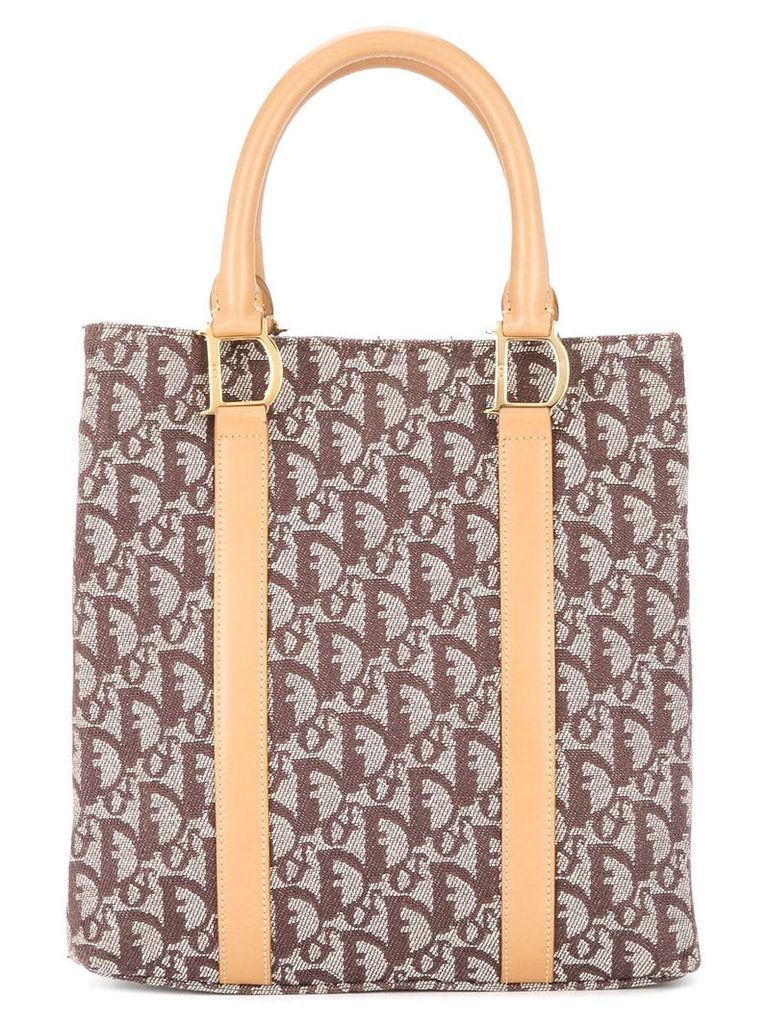 Christian Dior Pre-Owned Trotter pattern handbag - Brown