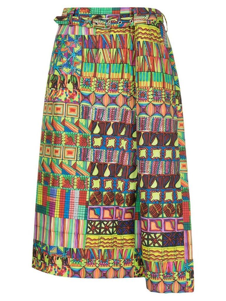 Comme Des Garçons Pre-Owned Kaleidoscope print skirt - Multicolour