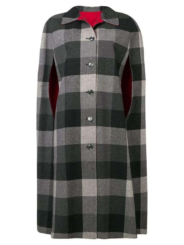 A.N.G.E.L.O. Vintage Cult 1970's reversible checked coat - Grey