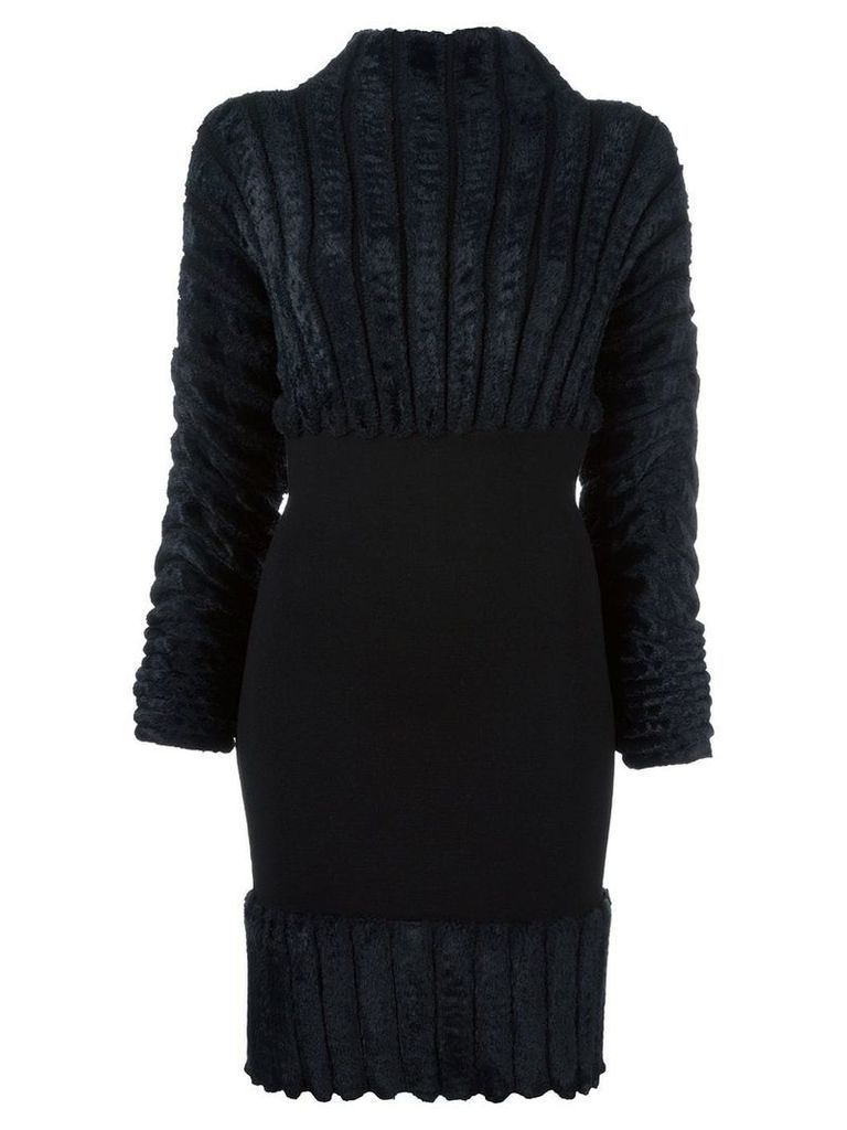 Alaïa Pre-Owned ribbed fitted dress - Black