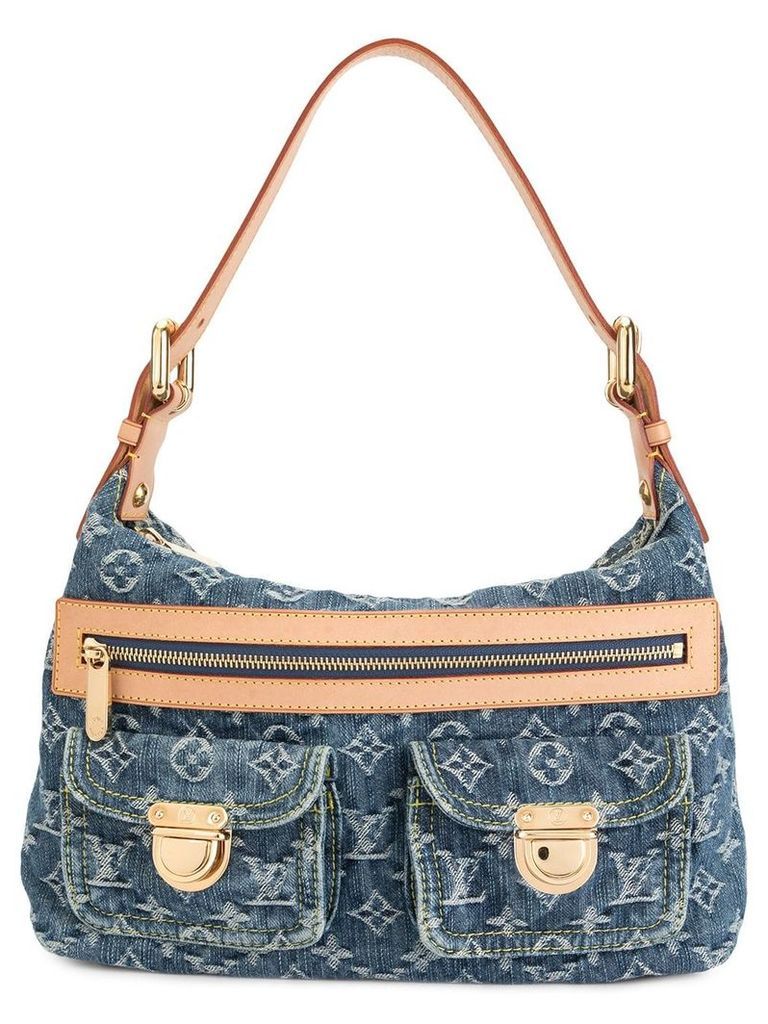 Louis Vuitton Pre-Owned Baggy PM Monogram denim shoulder bag - Blue