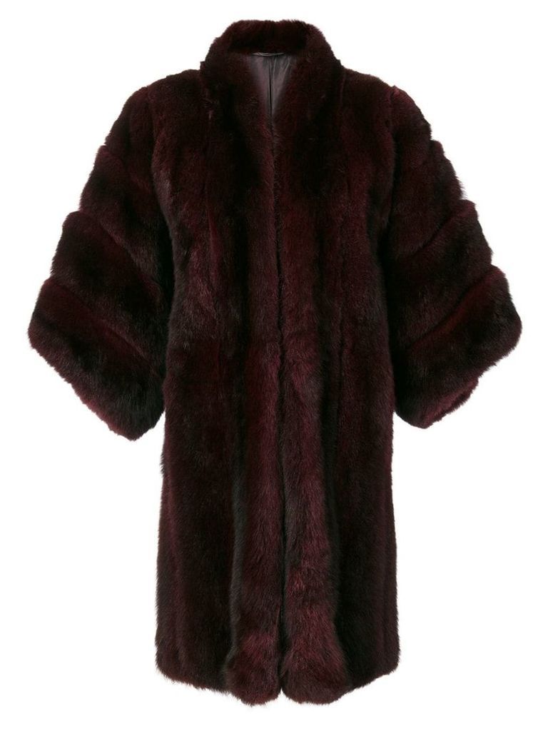 Christian Dior Pre-Owned Pine Marten Fur coat - Red