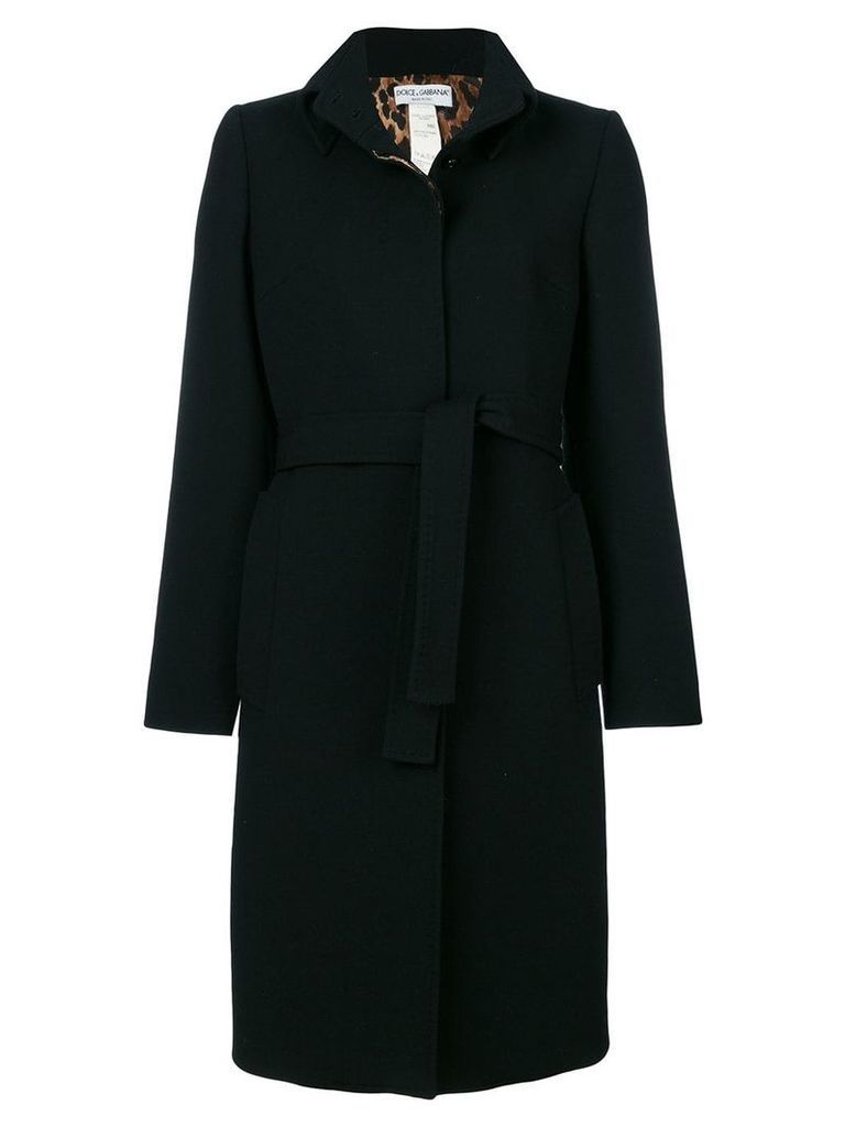 Dolce & Gabbana Pre-Owned belted midi coat - Black