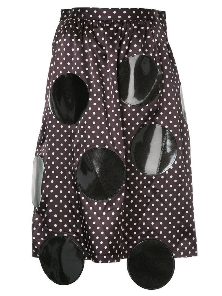 Junya Watanabe Comme des Garçons Pre-Owned appliquéd polka-dot skirt -