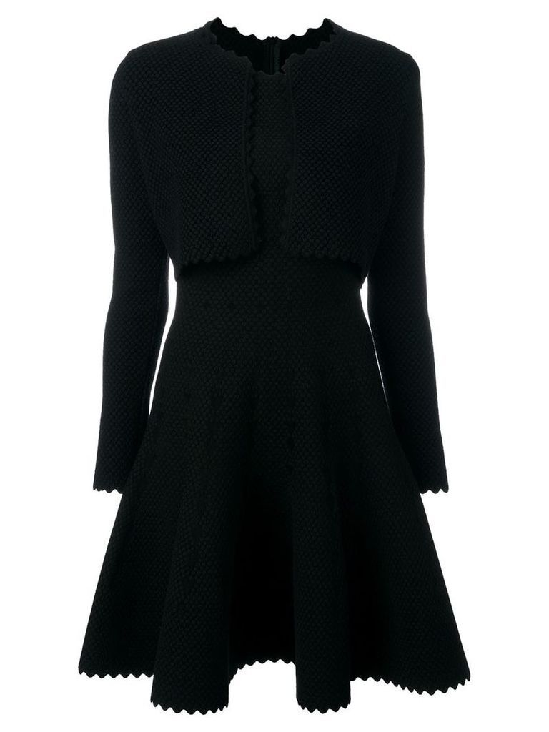 Alaïa Pre-Owned bolero flared dress - Black