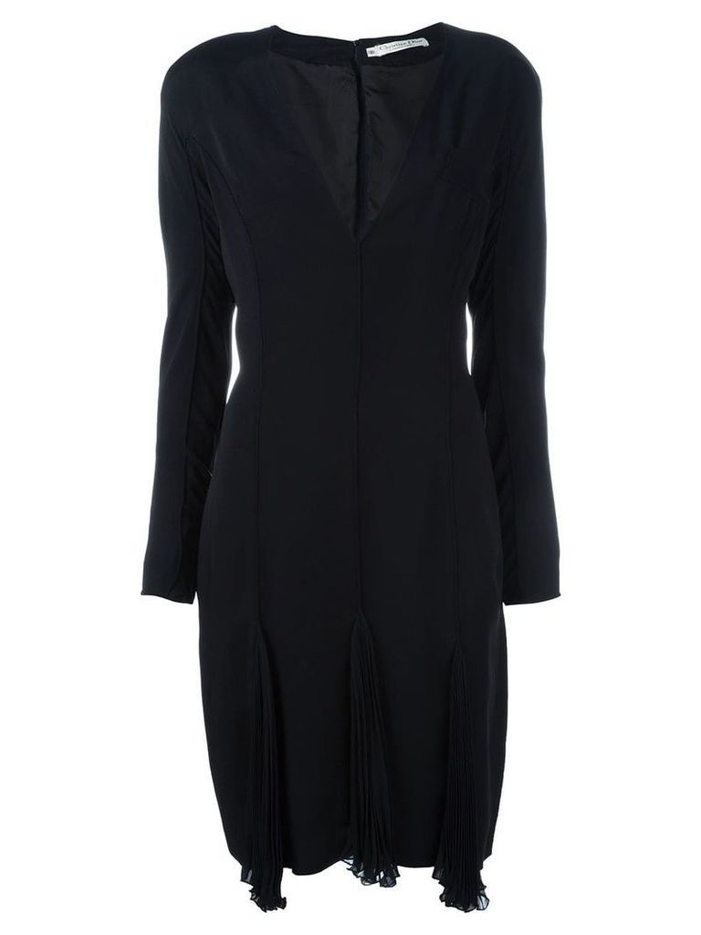 Christian Dior Pre-Owned v-neck dress - Black