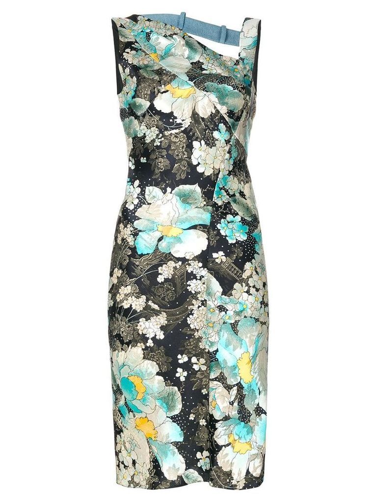 Christian Dior pre-owned floral print dress - Multicolour
